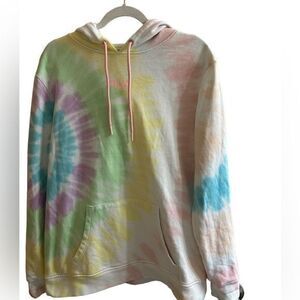 NEW Fila‎ RelaxedTie Dye Hoodie Sweatshirt Size Medium